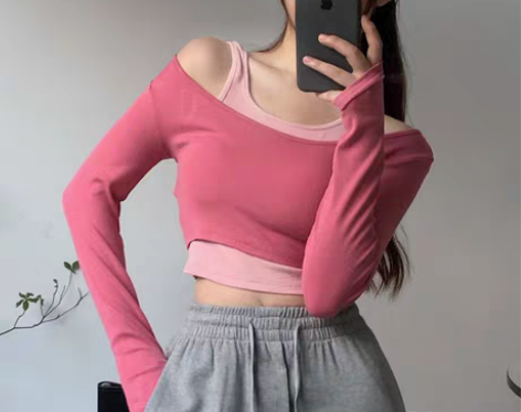 转卖爵士练习室jazz跳舞蹈女装叠穿辣妹蹦...