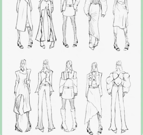 接服装草图 私信来询价 男女装均可 感兴趣...