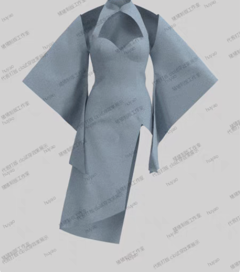 代客打版 服装打版 clo试穿效果展示界面...