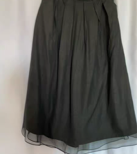 包邮香云纱半裙丨黑色真丝龟裂纹缎复古百搭欧...