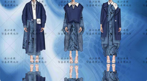 包邮服装系列效果图  款式图 有源文件 男...