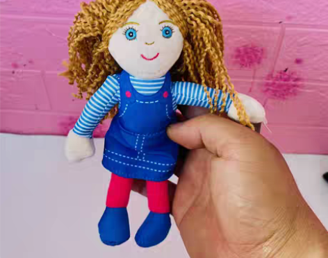 转卖外贸木家人偶过家家毛绒公仔 可爱绘本互...