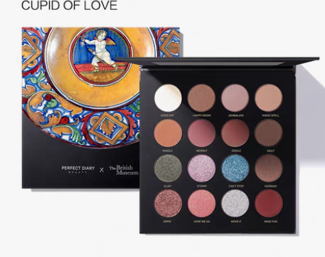 转卖完美日记大英博物馆十六色眼影盘女哑光珠...