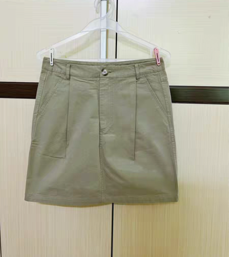 包邮复古显瘦半身裙A字裙包臀纯色休闲中裙，...