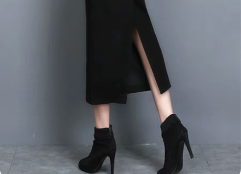 黑色高腰半身裙女春秋2023年新款显瘦百搭长款包臀直筒一步裙... 黑色高腰半身裙女春秋2023年新款显瘦百搭长款包臀直筒一步裙...