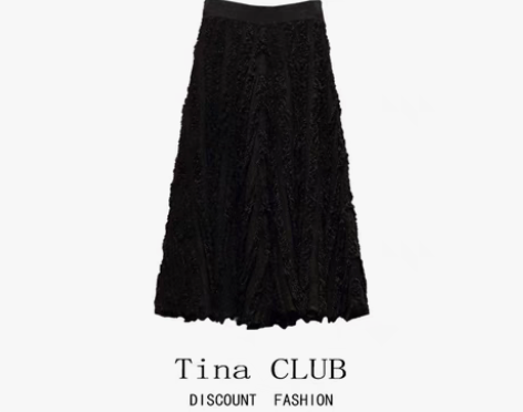 转卖中长款针织半身裙大摆裙，XL码，厚面料...