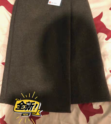 毛呢A字裙，中长裙，全新，S码，适合腰围2...