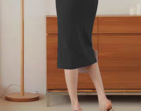 转卖春夏白色不规则开叉包臀裙高腰显瘦一步裙...