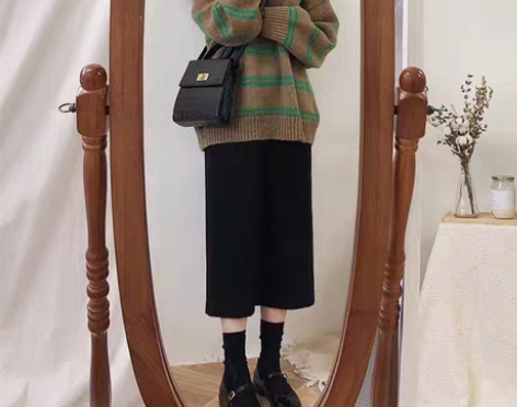 转卖黑色半身裙女2019新款秋季中长款半身...