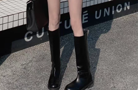 包邮2023女新款黑色短款a字裙高腰显瘦开...