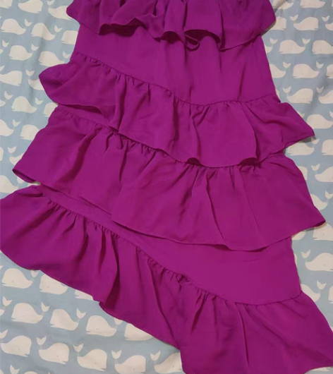 半身裙 蛋糕裙 紫色 颜色很正 全新未穿 ...