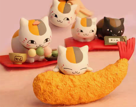 转卖夏目友人帐手办 猫咪老师手办娘口三三公...