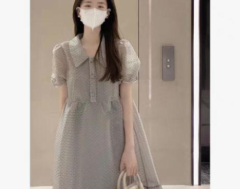 转卖奶甜在逃公主别致高级感仙女蓬蓬裙娃娃领...