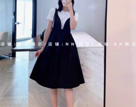 转卖两款遮肉利器！MC吊带蓬蓬裙/白T两件...