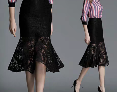 转卖2017新款包臀中长款显瘦鱼尾裙秋冬高...