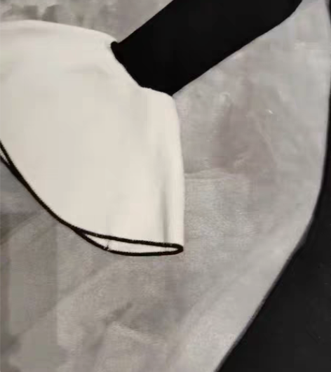 包邮小香风羊毛连衣裙，喇叭袖 伞裙，衣长约...