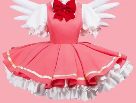 【出】火花家小樱木之本樱红白战斗服s码 价...