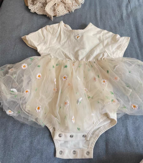 小清新公主风爬爬裙 童装店到期赔钱处理80...