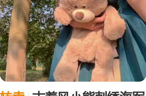 转卖古着风小熊刺绣海军领短袖连衣裙日系少女...