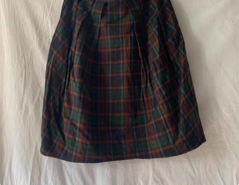 日牌 古着 vintage 日系格子羊毛混...