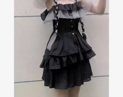包邮【cos服全新出售】纯欲风套装女韩版收...