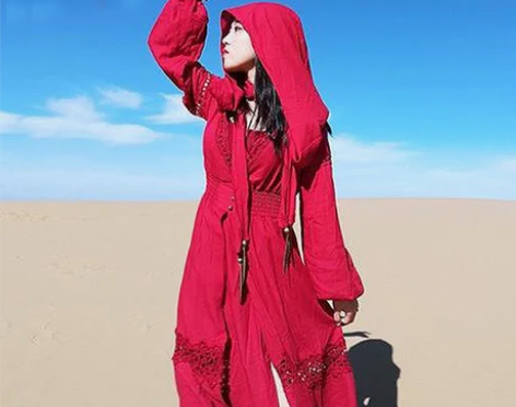 转卖云南丽江民族风女装旅游必备衣服茶卡盐湖...