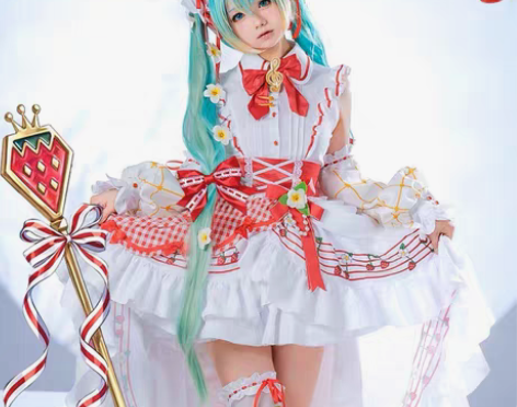初音未来 十五周年纪念 草莓洋装 cosp...