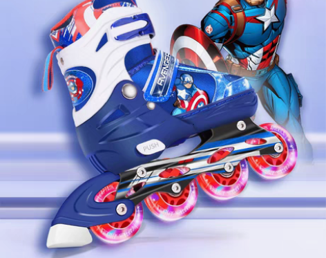 转卖【天猫双12】迪士尼轮滑鞋儿童溜冰鞋全...