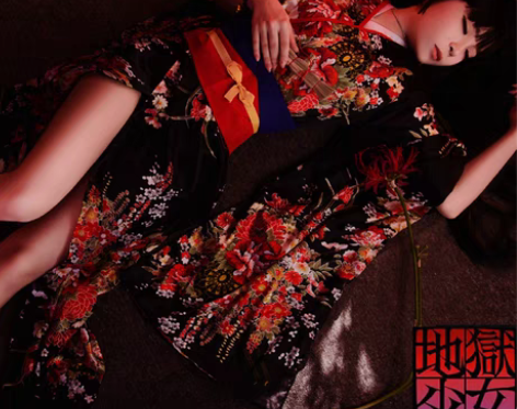 转卖地狱少女阎魔爱cos服日式振袖和服影楼...