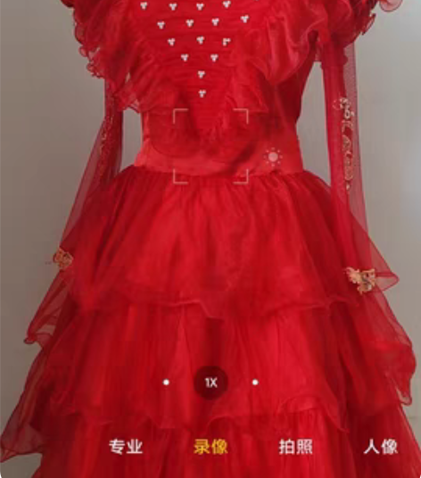 古董婚纱港风婚纱vintage飞袖蛋糕裙古...