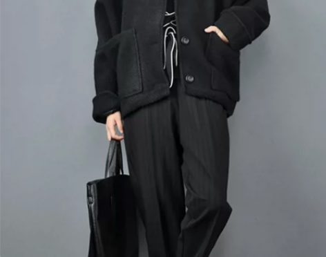 转卖秋冬新款港风暗黑系简约夹克帅气外套保暖...