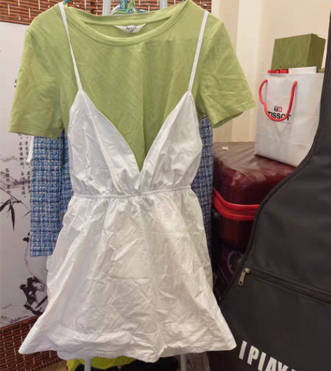 衣服太多了，衣柜装不下了，艾奴依买的裙子，...