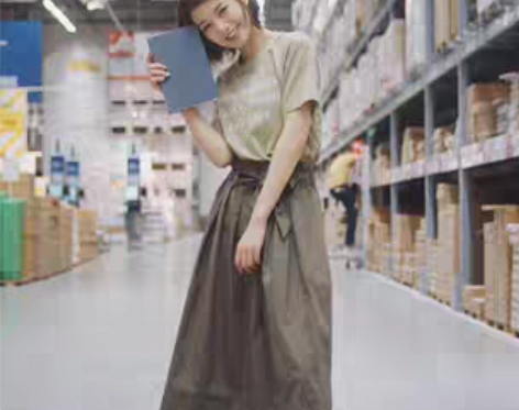 转卖酸奶的衣橱时髦洋气超好穿的高腰喇叭裙蝴...