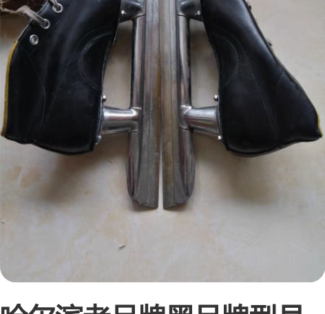哈尔滨老品牌黑品牌型号 龙速滑冰鞋一双，九...