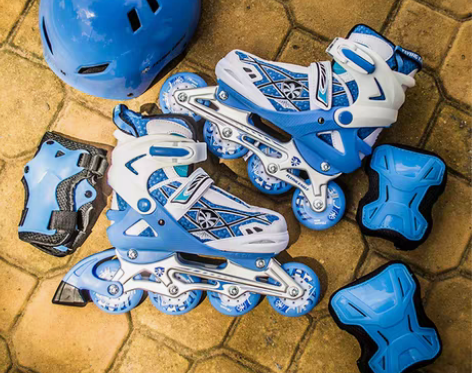 转卖飞鹰儿童初学直排轮滑鞋男女孩旱冰溜冰鞋...