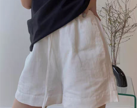 转卖棉麻短裤女夏薄款高腰休闲大码胖mm宽松...