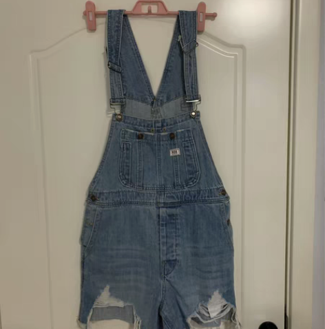 背带牛仔短裤 全新 L码￥901人想要