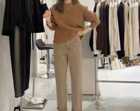 转卖茉莉.8286#高腰百搭加绒牛仔裤+F...