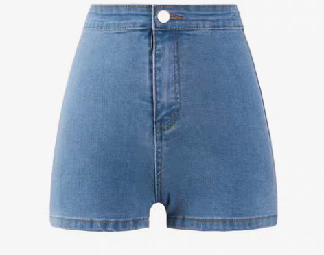 转卖LIVIA牛仔短裤女2022夏季高腰超...