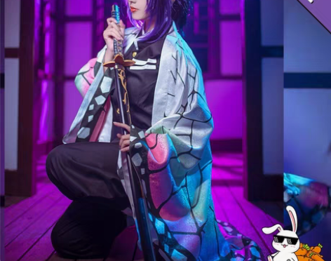 【直出】多肉君 鬼灭之刃COS服蝴蝶忍co...