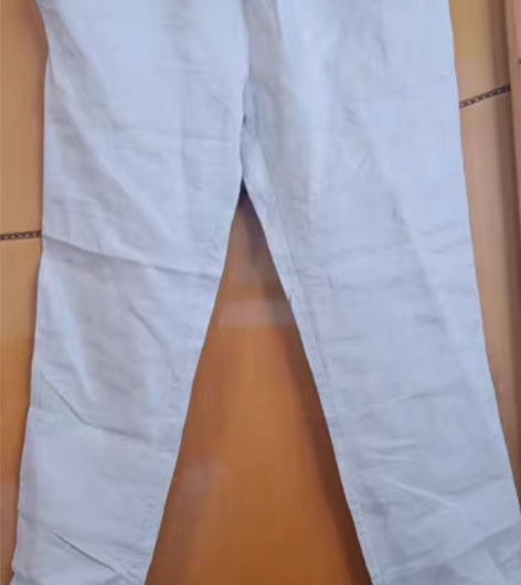 真棉麻裤，蕾丝腰边，春夏可穿。凉爽透气不扎...