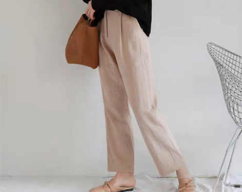 转卖KB31百搭17秋季新款松紧高腰显瘦休...