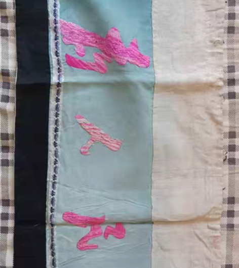 五六十年代为人民服务刺绣画，75*28厘米...