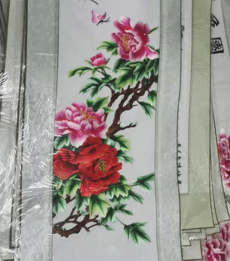 韵彩绣艺刺绣画，刺绣，非印刷品。 需要自己...