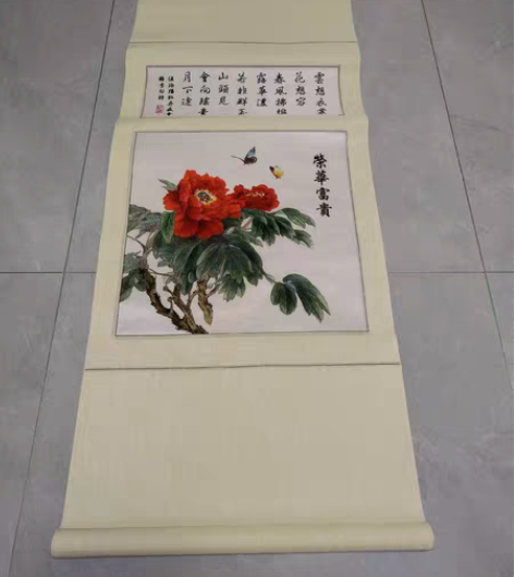 刺绣画，装饰画，书房，玄关，客厅可用。 此...