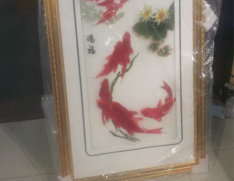 包邮高档刺绣画,现低价处理,300块钱自提...