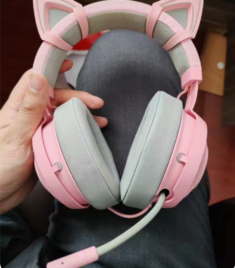 包邮雷蛇 （Razer）北海巨妖萌猫版-粉...