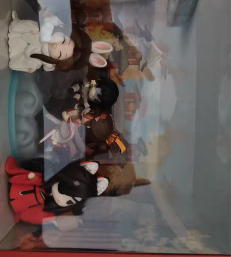 急出，天官赐福Q版手办，全新，包含亚克力背...