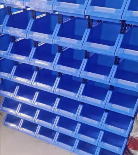 低价处理！全新加厚塑料斜口箱零件盒零件箱仓...