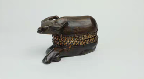 木雕 藤编 首饰盒 收纳盒。国外旧货市场淘...